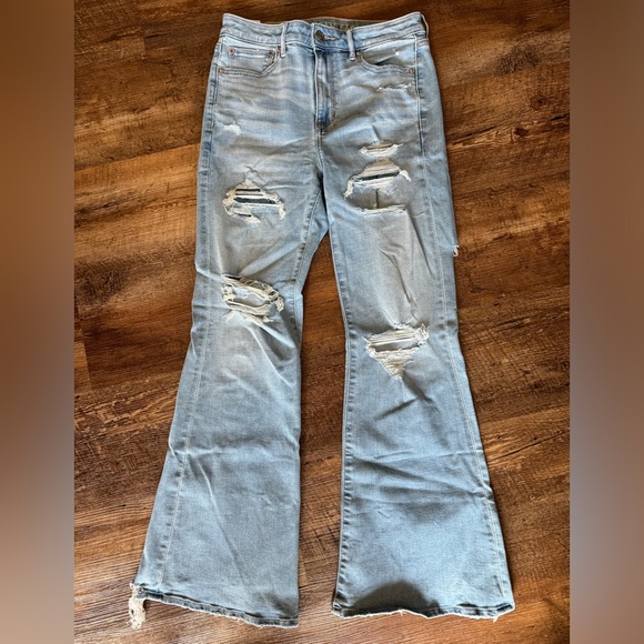 𝐀𝐦𝐞𝐫𝐢𝐜𝐚𝐧 𝐄𝐚𝐠𝐥𝐞 𝐒𝐮𝐩𝐞𝐫 𝐇𝐢𝐠𝐡 𝐑𝐢𝐬𝐞 𝐅𝐥𝐚𝐫𝐞 𝐉𝐞𝐚𝐧𝐬 - Picture 5 of 12